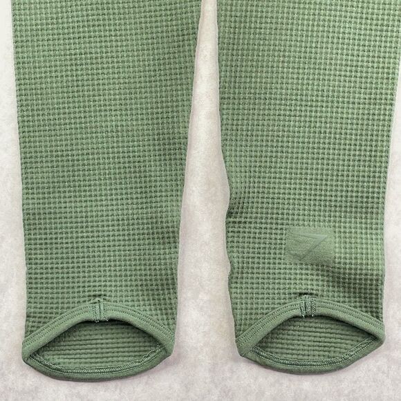 Gymshark Leggings Womens Size M Green High Rise 7/8 Waffle Texture Activewear - Picture 7 of 12